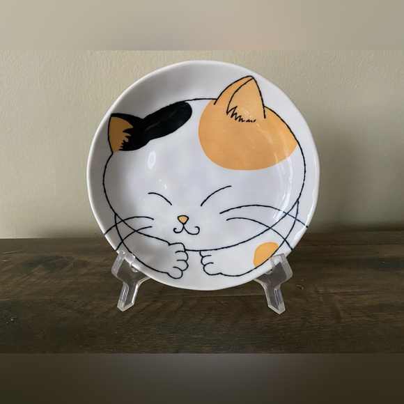 Japanese cat theme 3 dishes & 3 plates - Picture 4 of 14